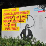 Ein beschmiertes Wahlplakat der FDP.