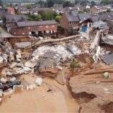 Eine Drohnen-Aufnahme zeigt das Ausmaß der Zerstörung nach dem Unwetter.