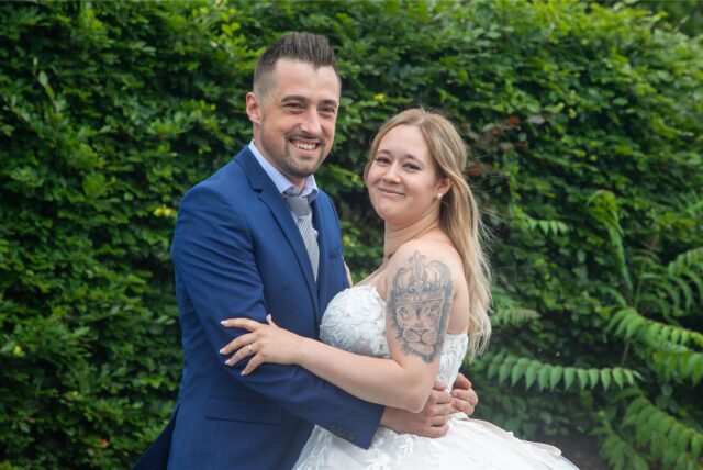 Nadja (geborene Hofmann) und Raffael Dziadek haben auf dem Standesamt am Europaplatz geheiratet.