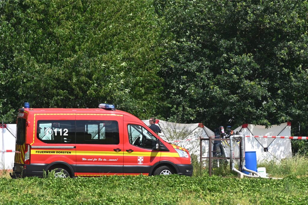 Ein Einsatzfahrzeug am Tatort Ein Einsatzfahrzeug am Tatort