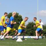 Aufwärmübung des SV Herbern