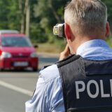 Mobile Messgeräte kamen an beiden Tagen auf der B233 bei Fröndenberg zum Einsatz.