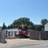 Ein Bagger arbeitet auf dem OGE-Gelände an der Grünstraße in Schwerte.