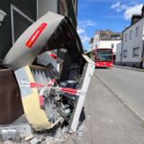 Gesprengter Zigarettenautomat an der Otto-Prein-Straße in Methler.