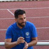 Franz Zablocki, Frank Heyer, Mehmet Kara und Mario Zablocki beim Trainingsauftakt des VfL Kamen.