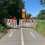 Der Weg zwischen dem Strandweg und dem Dortmund-Ems-Kanal ist derzeit gesperrt.