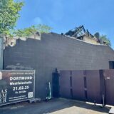 Die Ruine des ehemaligen Saunaklubs an der Stockumer Straße