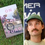Eine Montage aus dem Buch On the Road von Rick Zabel und einem Foto des Ex-Radrenn-Profis.