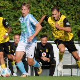 Zweikampf zwischen ASC09-Spieler und BVB U23-Spieler