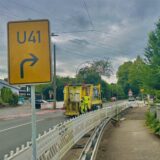 Ein abgesperrter Bereich an einer Brücke an der Wittbräucker Straße.