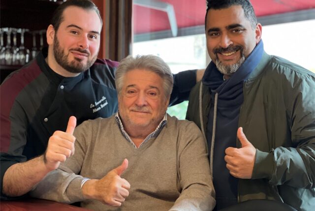 Bruno Rossi, Sohn Marco und Gastprofi Semi Hassine von „La Mozzarella“ in Dortmund bei „Mein Lokal, dein Lokal“
