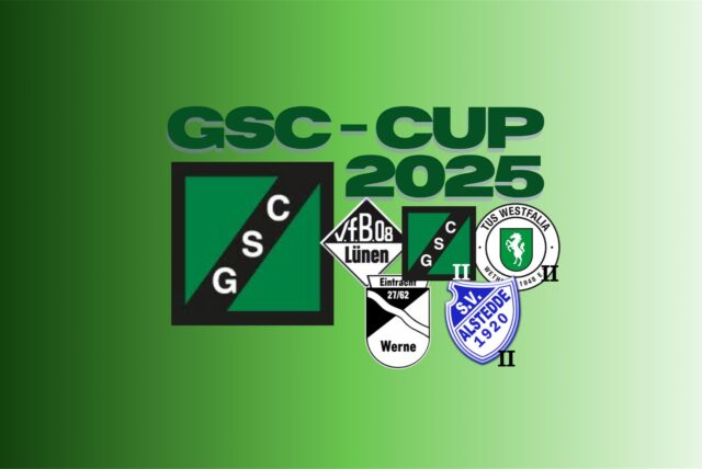 Wappen der teilnehmenden Mannschaften beim GSC-Cup.