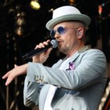 Sänger Jan Delay bei seinem Konzert am 11.7.2025 im Westfalenpark Dortmund.