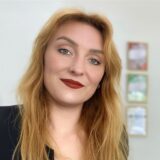 Eine Collage zeigt die Immobilienmaklerin Verena Schoenrock und die Schleswiger Straße in Dortmund