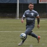Mathias Scherner vom PSV Bork führt den Ball am Fuß.
