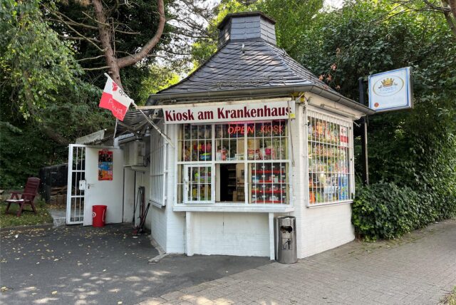 Der „Kiosk am Krankenhaus“, der in Kamen an der Nordstraße steht.