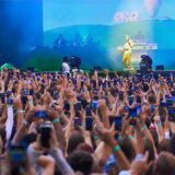 Ein Bild von einem Konzert des Musikers Cro im Westfalenpark in Dortmund.