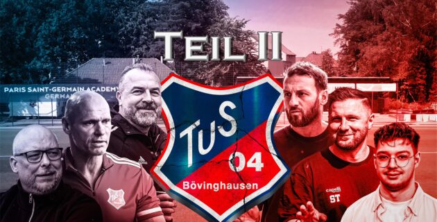 Dokumentation zum TuS Bövinghausen: Oliver Ehlscheid, Thosten Legat, Ajhan Dzaferoski, Dimitrios Kalpakidis, Sebastian Tyrala und Timo Janisch (v. l.) sprechen über den Fall des TuS Bövinghausen.