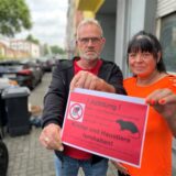 Rattenproblem in Dortmund: Dirk Schröder und Regina Rumi-Schröder ärgern sich über den Umgang ihrer Nachbarn mit Müll.