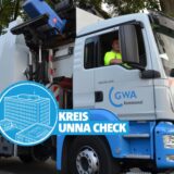 Müllfahrzeug der GWA Kreis Unna Kommunal AöR