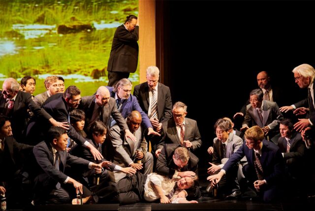 Eine Szene aus dem Richard Wagners „Göttderdämmerung“ an der Oper Dortmund.