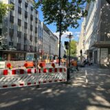 Die gesperrte Viktoriastraße in Dortmund – wegen Lieferproblemen dauern die Bauarbeiten hier länger.