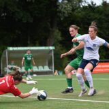 Nichts zu bestellen hatten FFC-Spielführerin Katharina Prinz und ihr Team beim Testspiel bei den Herren von GW Erkenschwick.
