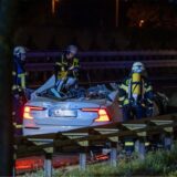 Verunfalltes Auto auf A2