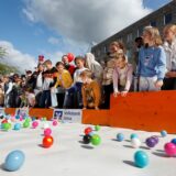 Ein rasanter Höhepunkt beim Fest zum Tag des Kindes in Unna am 20. September ist die Neuauflage des Bällerennens. 7000 Bälle hat der Lions CLub Via Regis dafür eingekauft.