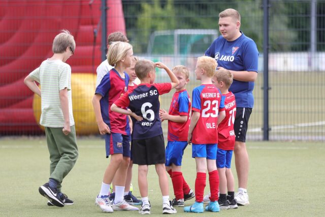 Kleine Fußballer vom Werner SC.