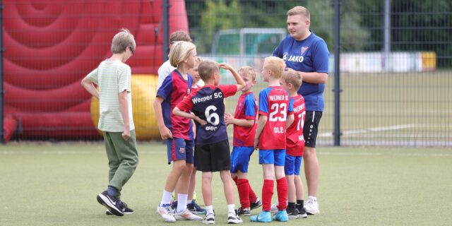 Kleine Fußballer vom Werner SC.