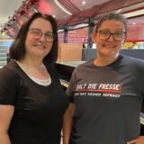 Die Schwestern Silvia Pechmann und Angela Homberg gehören zum Rewe Team.